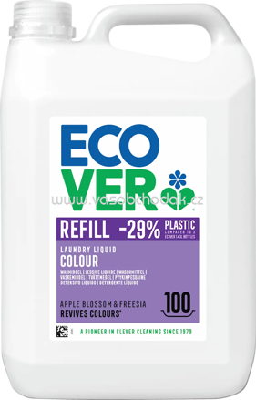 Ecover Colorwaschmittel Flüssig Konzentrat Apfelblüte & Freesie, 21 - 100 Wl