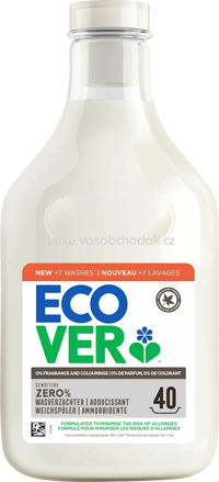 Ecover Weichspüler Zero, 40 Wl, 1l