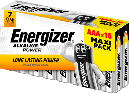 Energizer Batterien Alkaline Power AAA, 16 St