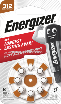Energizer Hörgerätebatterien 312, 8 St