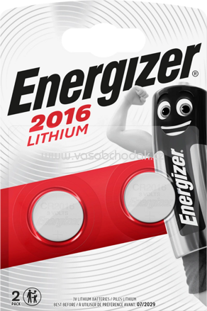 Energizer Spezialzellenbatterie Lithium CR2016, 2 St