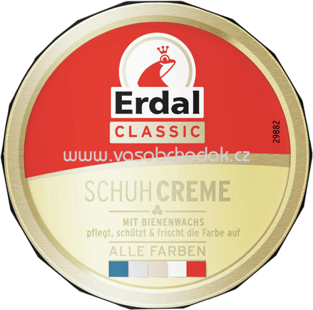Erdal Schuhcreme Dose farblos, 75 ml