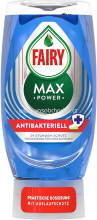 Fairy MAX Power Spülmittel Antibakteriell, 370 - 545 ml