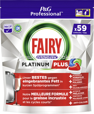 Fairy Professional Spülmaschinentabs Platinum Plus, 59 St
