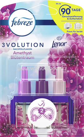 Febreze Duftstecker 3Volution Nachfüllpack Lenor Amethyst Blütentraum, 20 ml