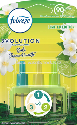 Febreze Duftstecker 3Volution Nachfüllpack Bali Jasmin, 20 ml