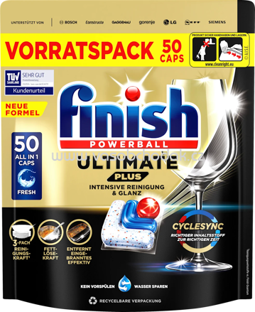 Finish Spülmaschinen Tabs Ultimate PLUS All in 1, 42 - 72 St