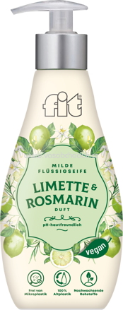 Fit Flüssigseife Gewürz-Edition Limette & Rosmarin, 400 ml