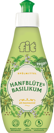 Fit Spülmittel Duftediton Hanfblüte & Basilikum, 400 ml