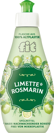 Fit Spülmittel Gewürz Edition Limette & Rosmarin, 400 ml