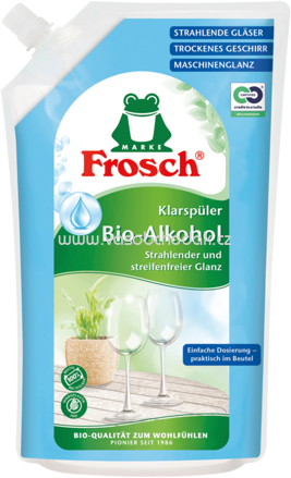 Frosch Klarspüler Bio Alkohol, 750 ml