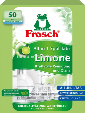 Frosch Spülmaschinentabs All-in-1 Limone, 50 St