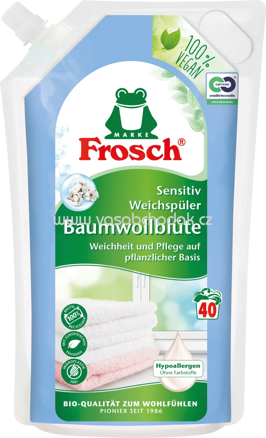 Frosch Weichspüler Baumwollblüten, 40 Wl