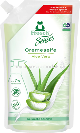 Frosch Cremeseife Aloe Vera Nachfüllbeutel, 500 ml 