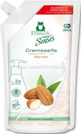 Frosch Cremeseife Mandel Nachfüllbeutel, 500 ml 