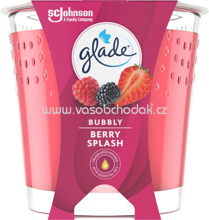 Glade Duftkerze im Glas Bubbly Berry Splash, 1 St