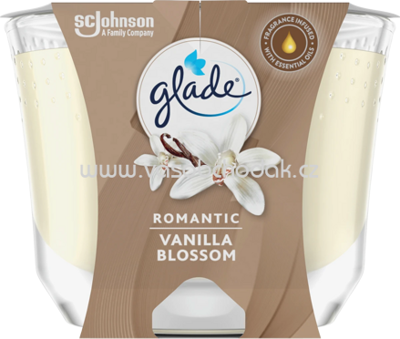 Glade Duftkerze im Glas Romantic Vanilla Blossom, 1 St