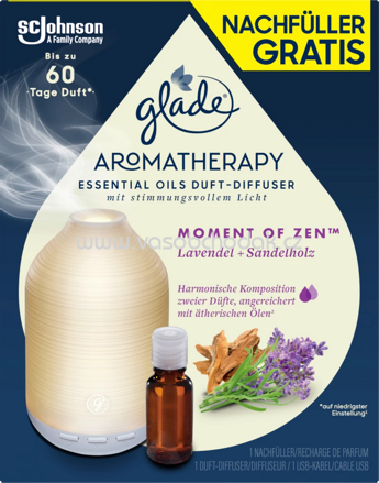 Glade Lufterfrischer Aromatherapy Diffuser Moment of Zen Starterset, 1 St