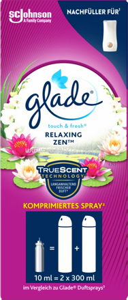 Glade Lufterfrischer Minispray Touch & Fresh Relaxing Zen Nachfüller, 10 ml