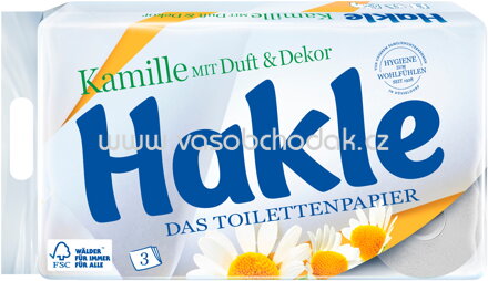 Hakle Toilettenpapier mit Kamille, 3-lagig, 8 - 24 Rollen