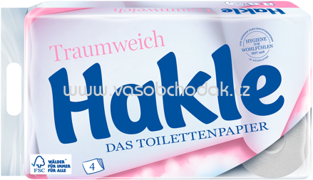 Hakle Toilettenpapier Traumweich, 4-lagig, 8 - 80 Rollen