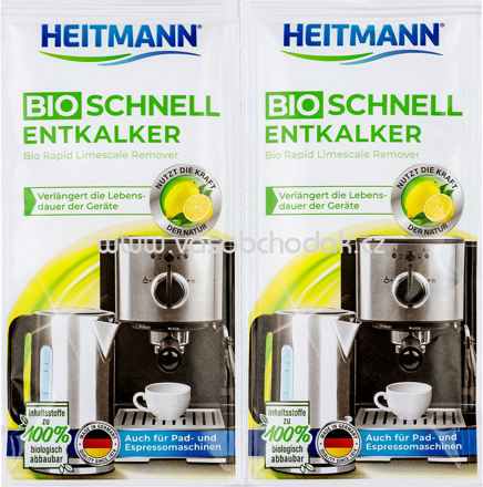 HEITMANN Bio-Schnell-Entkalker, 2x25g