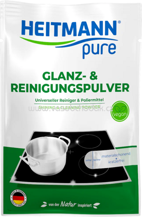 HEITMANN pure Glanz- und Reinigungspulver, 30g