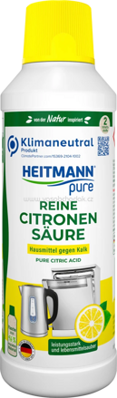 HEITMANN pure Reine Citronensäure, 500 ml