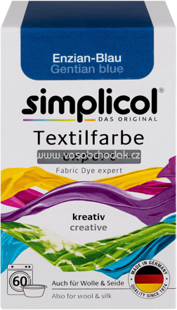Simplicol Textilfarbe expert Enzian-Blau, 1 St