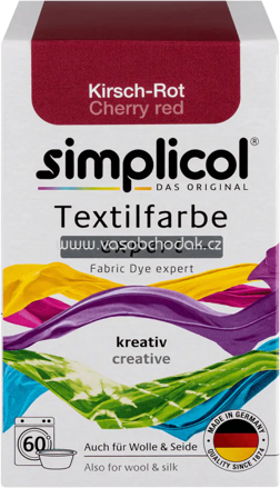 Simplicol Textilfarbe expert Kirsch-Rot, 1 St