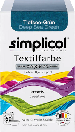 Simplicol Textilfarbe expert Tiefsee-Grün, 1 St