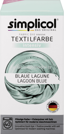 Simplicol Textilfarbe intensiv Blaue Lagune, 1 St