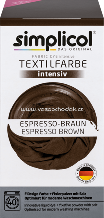 Simplicol Textilfarbe intensiv Espresso-Braun, 1 St