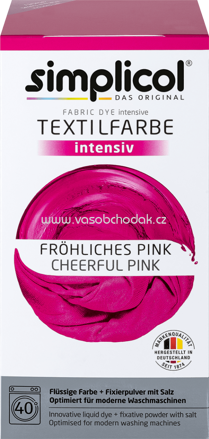 Simplicol Textilfarbe intensiv Fröhliches Pink, 1 St