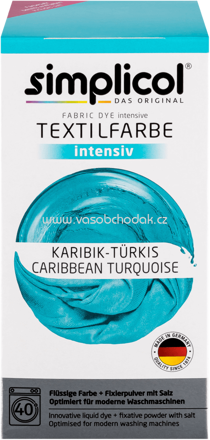 Simplicol Textilfarbe intensiv Karibik-Türkis, 1 St