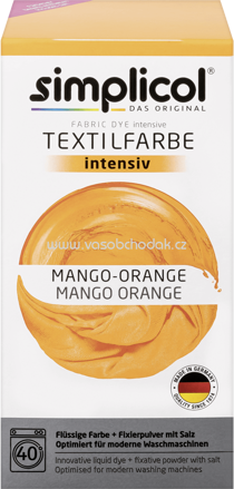 Simplicol Textilfarbe intensiv Mango-Orange, 1 St
