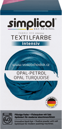 Simplicol Textilfarbe intensiv Opal-Petrol, 1 St