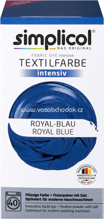 Simplicol Textilfarbe intensiv Royal-Blau, 1 St