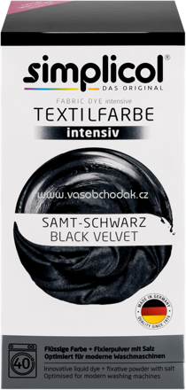 Simplicol Textilfarbe intensiv Samt-Schwarz, 1 St