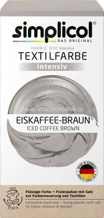 Simplicol Textilfarbe intensiv Eiskaffee-Braun, 1 St