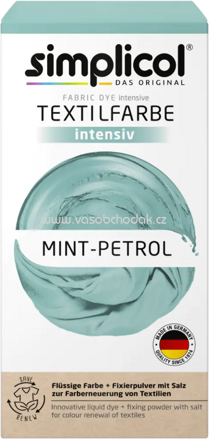 Simplicol Textilfarbe intensiv Mint-Petrol, 1 St