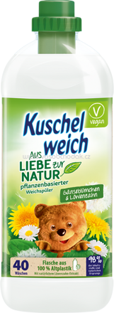 Kuschelweich Weichspüler Aus Liebe zur Natur Gänseblümchen & Löwenzahn, 32 Wl