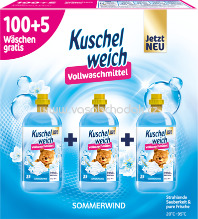 Kuschelweich Vollwaschmittel Sommerwind Gel, 20 - 100 Wl