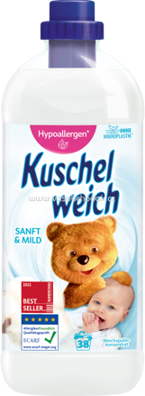 Kuschelweich Weichspüler Sanft & Mild, 38 - 76 Wl