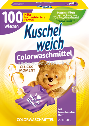 Kuschelweich Colorwaschmittel Pulver Glücksmoment, 100 Wl