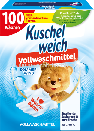 Kuschelweich Vollwaschmittel Pulver Sommerwind, 100 Wl
