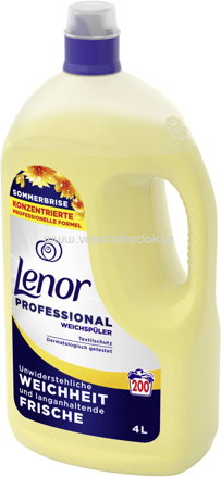 Lenor Professional Weichspüler Sommerbrise, 200 Wl, 4 l