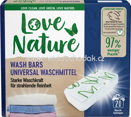 Love Nature Vollwaschmittel Wash Bars Alpine Fresh, 20 Wl