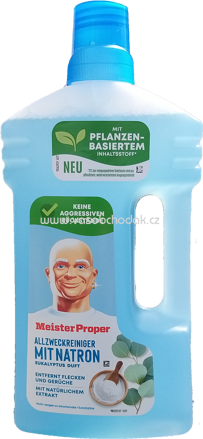 Meister Proper Allzweckreiniger mit Natron Eukalyptus Duft, 1000 - 1500 ml