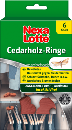 Nexa Lotte Cedarholzringe, 6 St